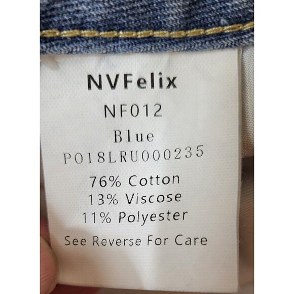 Nv Felix Jeans Light Blue Denim Women Size XL NWT High Rise W32 L31 - Picture 8 of 12